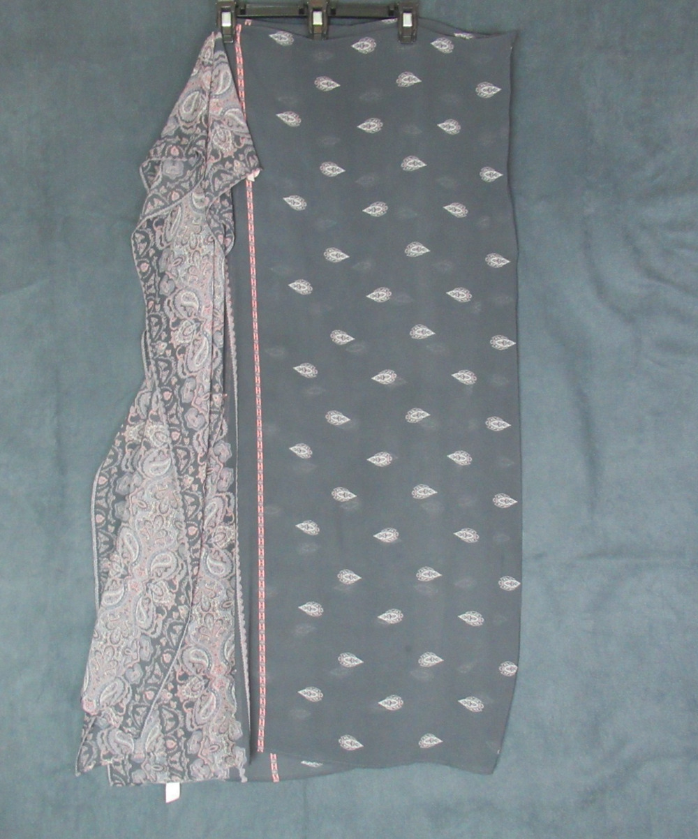 Victorias Secret Scarf Womens One Size Gray Sheer Shawl Wrap 54" x 90" Gypsy